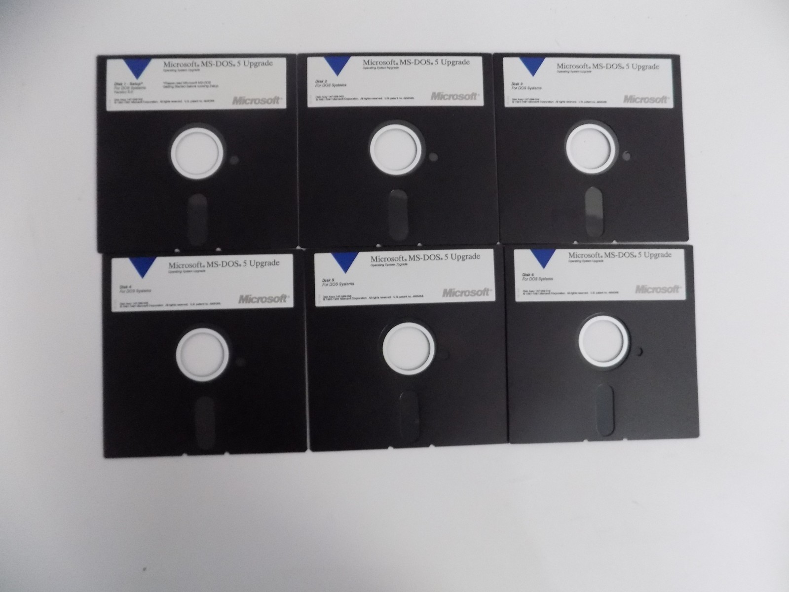 Microsoft MS-DOS Operating System Version 5 UPGRADE 5.25″ Floppy Disk Install