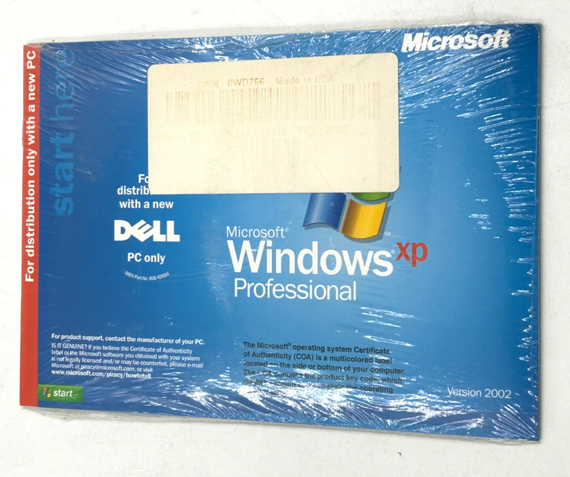 MICROSOFT Windows XP Pro SP2 REINSTALL for Dell