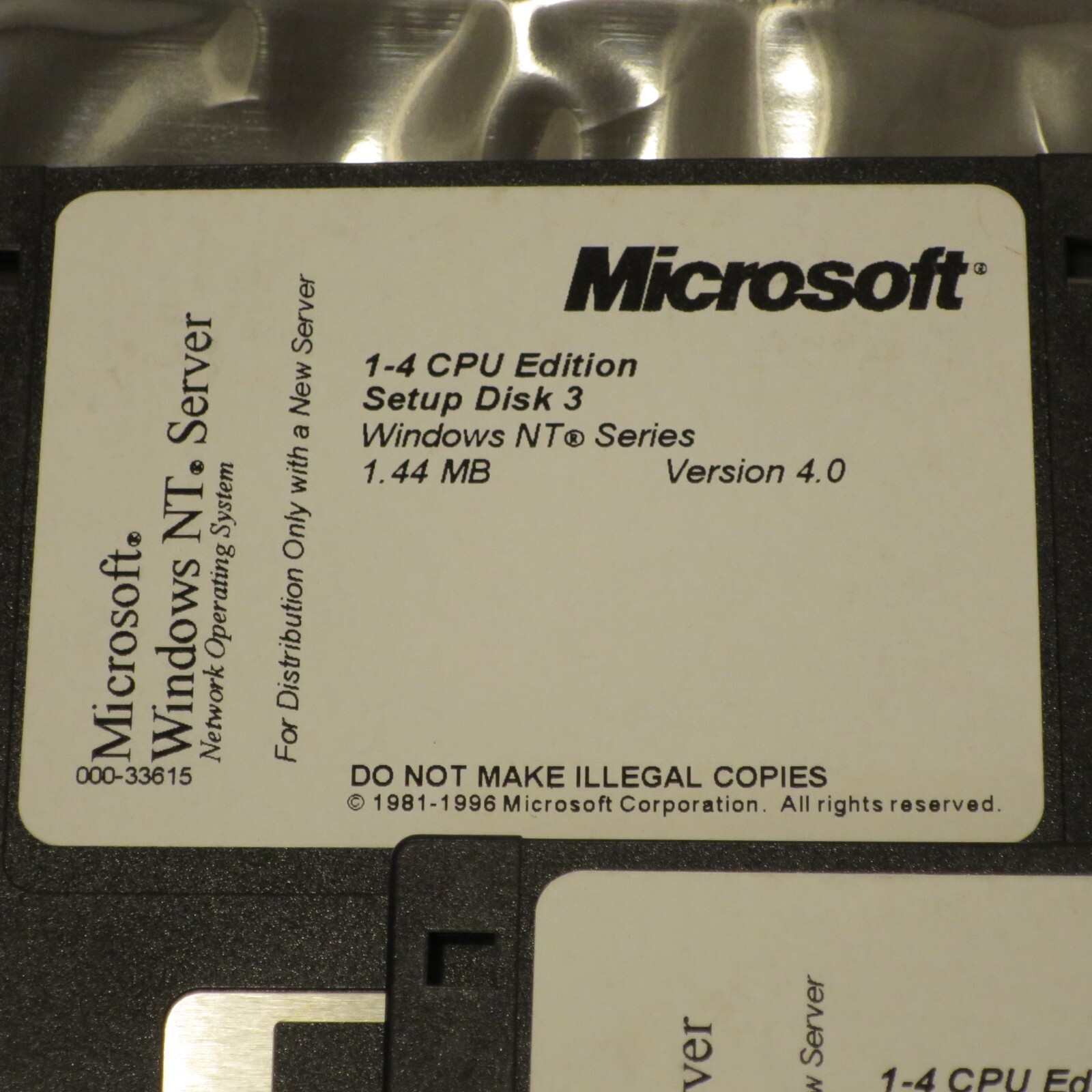 Microsoft Windows NT 4.0 Workstation 1-2 CPU Floppy Setup Disk Set (Tested) – 11