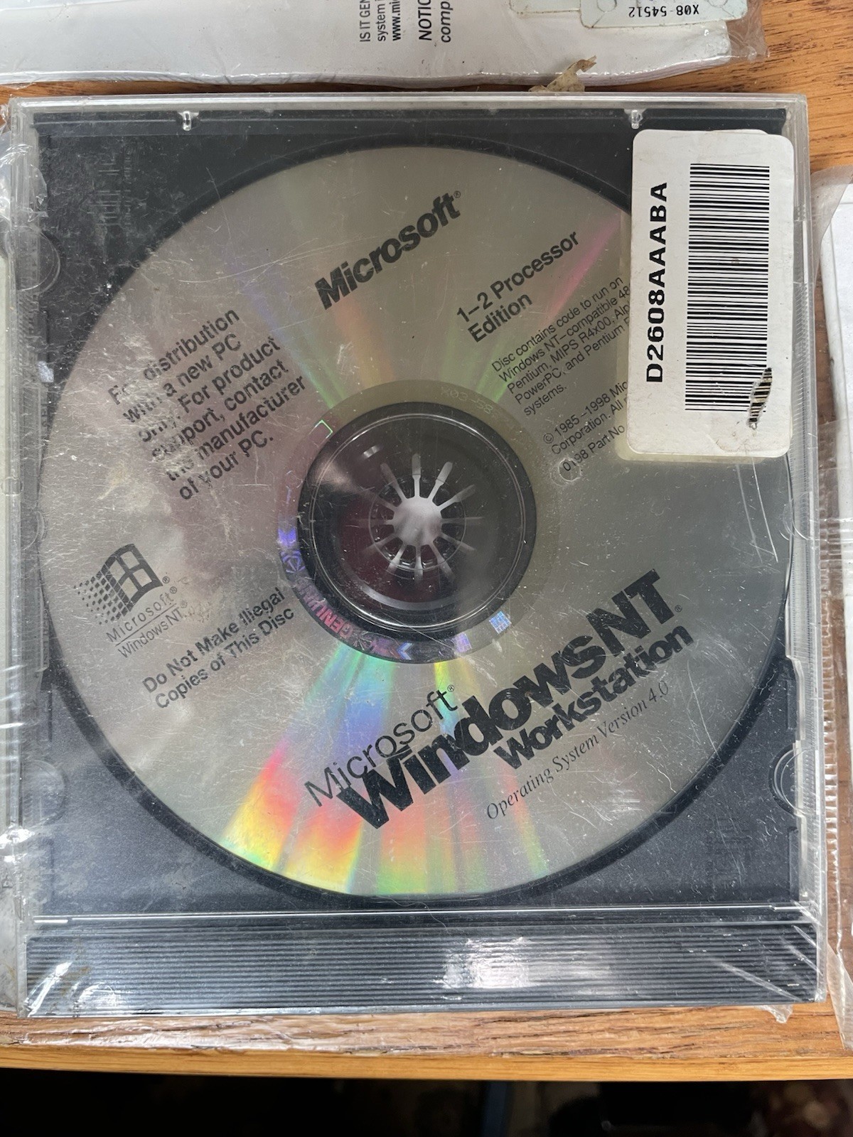 Factory Sealed Microsoft Windows 98 Windows NT PC CD-ROM Vintage Dell Windows