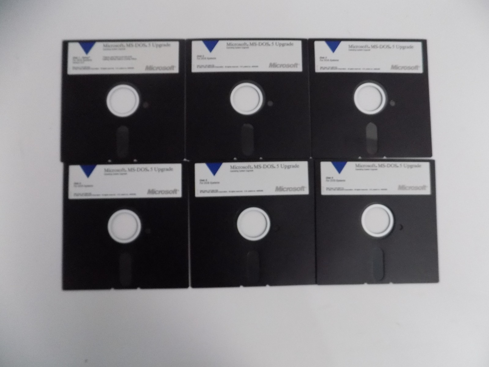 Microsoft MS-DOS Operating System Version 5 UPGRADE 5.25″ Floppy Disk Install
