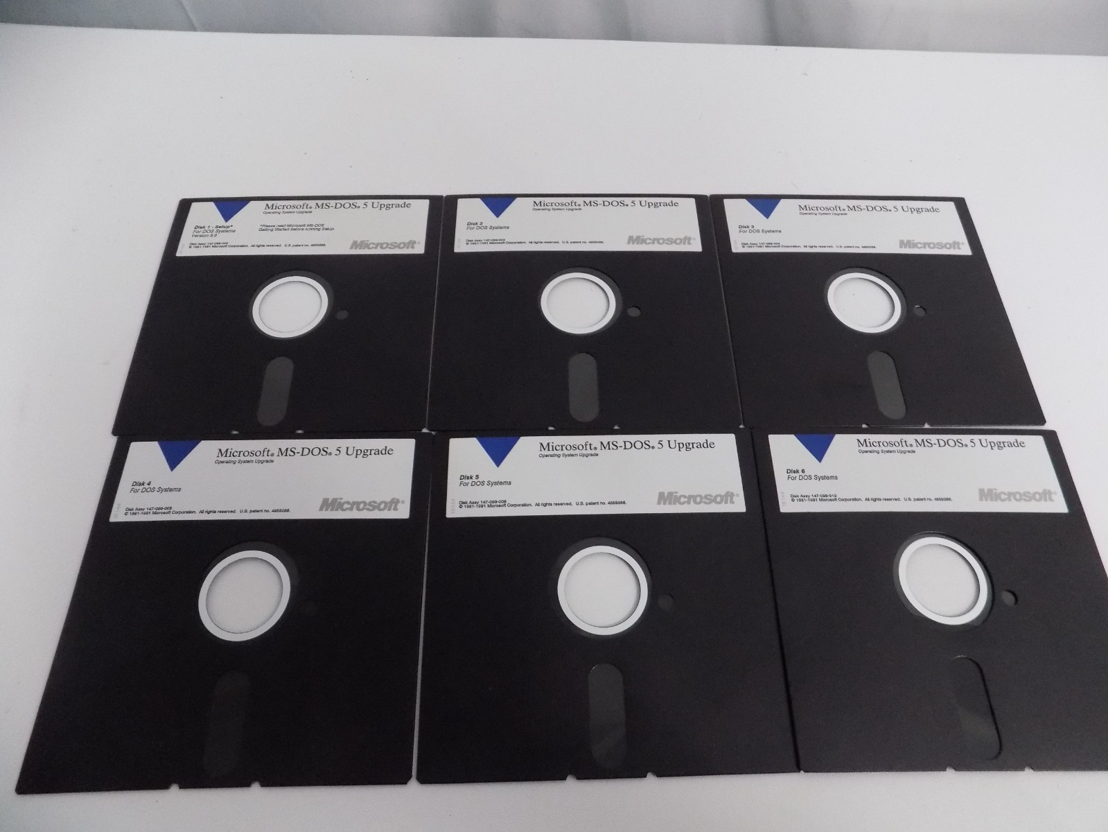 Microsoft MS-DOS Operating System Version 5 UPGRADE 5.25″ Floppy Disk Install