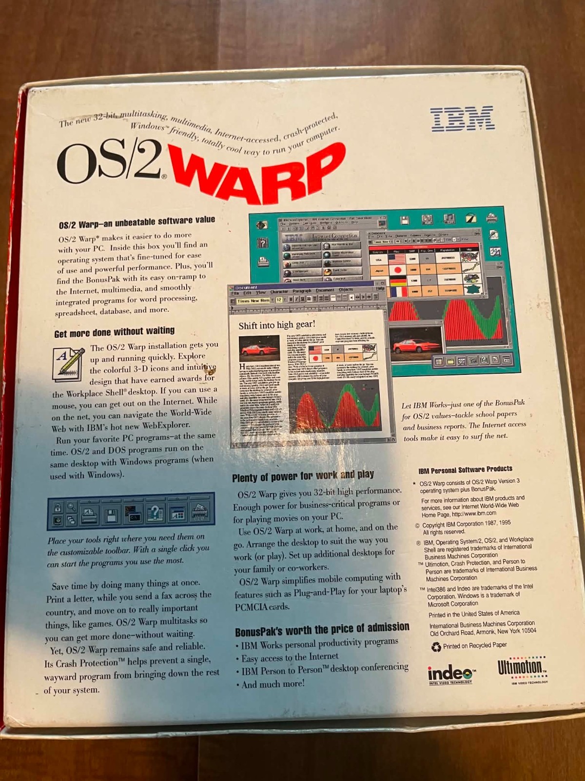 IBM OS/2 Warp Connect Version 3 3.5″ Disk Vintage Computer Software