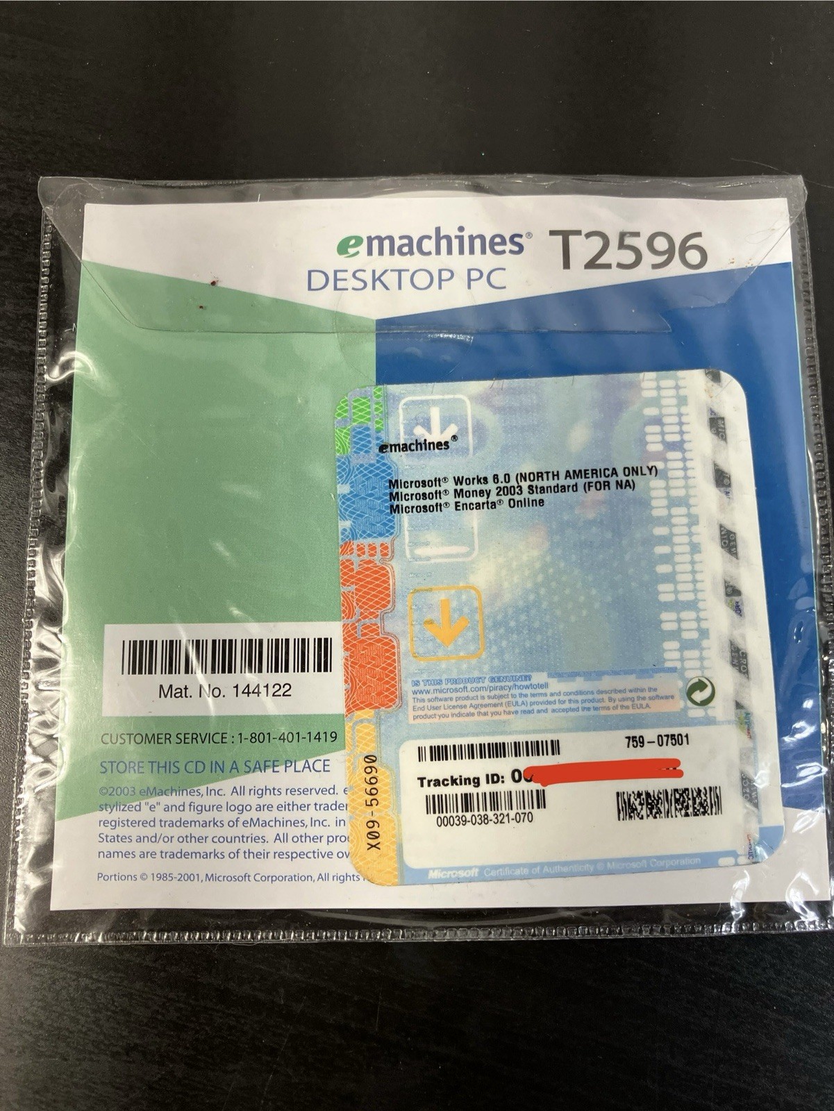 eMachines Restore CD Version 1.1 Models T2596 – 2 Disc Set for Desktop PC