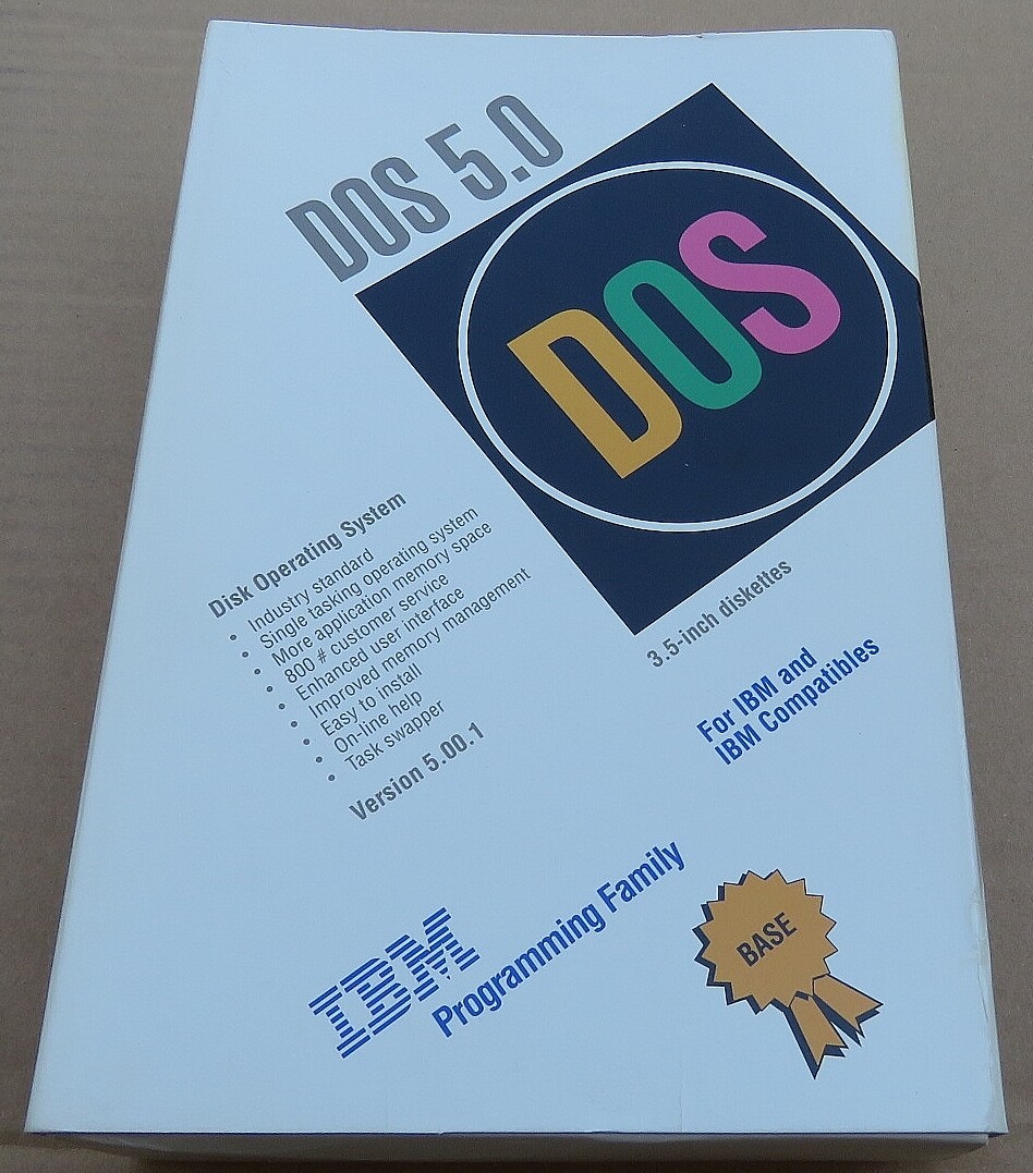 IBM DOS OPERATING SYSTEM 5.0 USERS GUIDE /REFERENCE/ GETTING STARTED NO DISKS