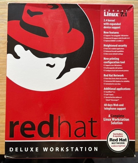 Red Hat Linux 7.1 Deluxe Workstation, 2.4 Kernel – Open Box