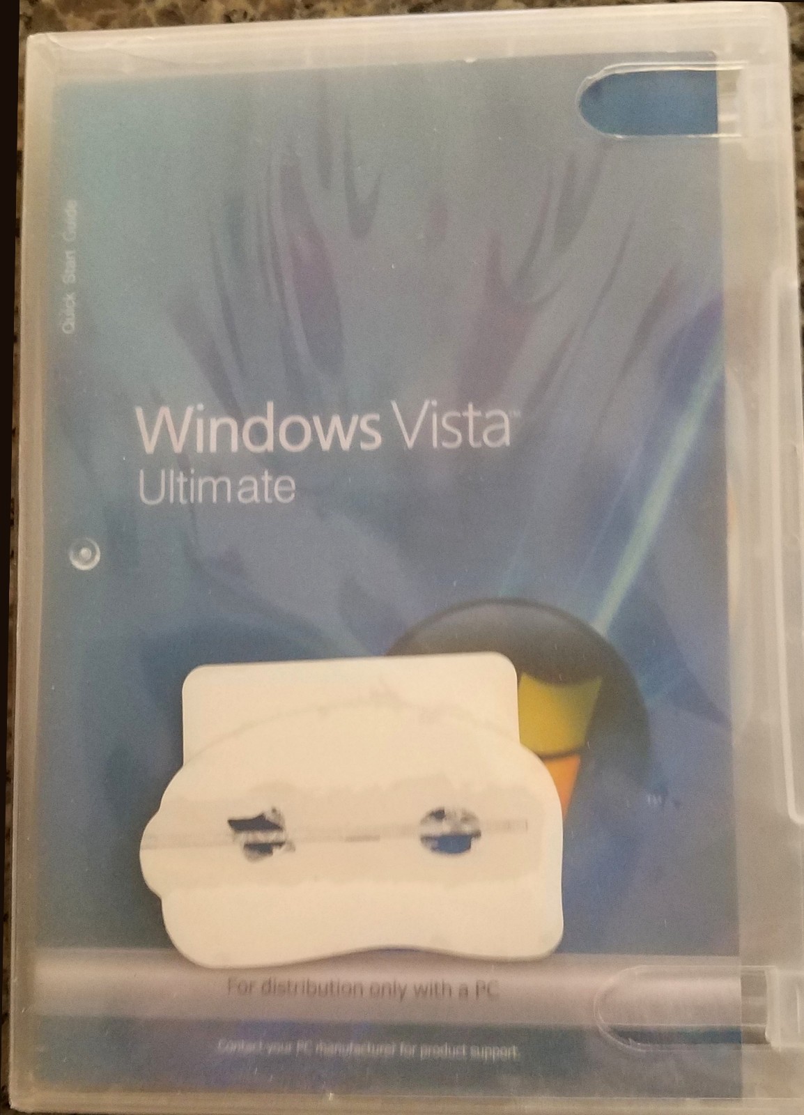 MICROSOFT WINDOWS VISTA ULTIMATE OEM, 32 BIT. DISC, DVD CASE, COA and BOOKLET