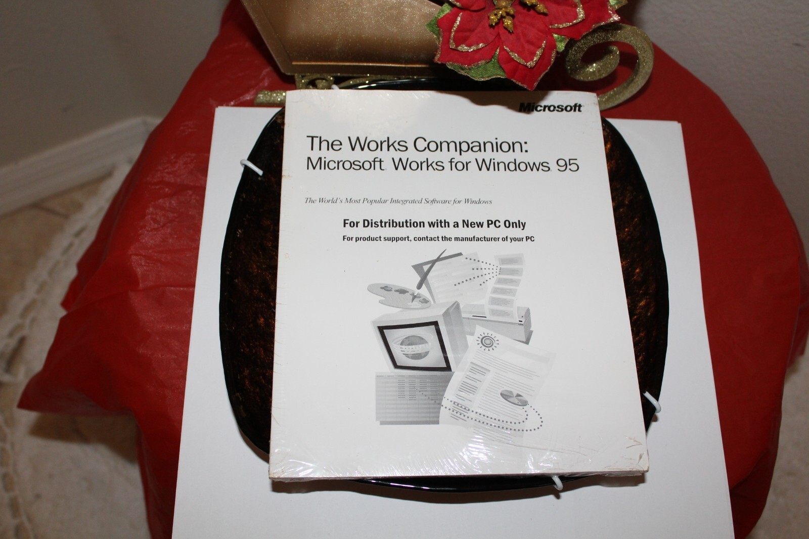 Microsoft Windows 95 Works 4.5 UPI Card Companion w/ PRODUCT KEY Vintage NEW NIB
