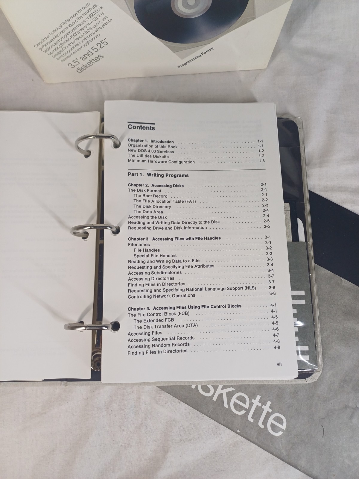 IBM DOS 4.00 OS Technical Reference Application Programming Book, Semi Complete?