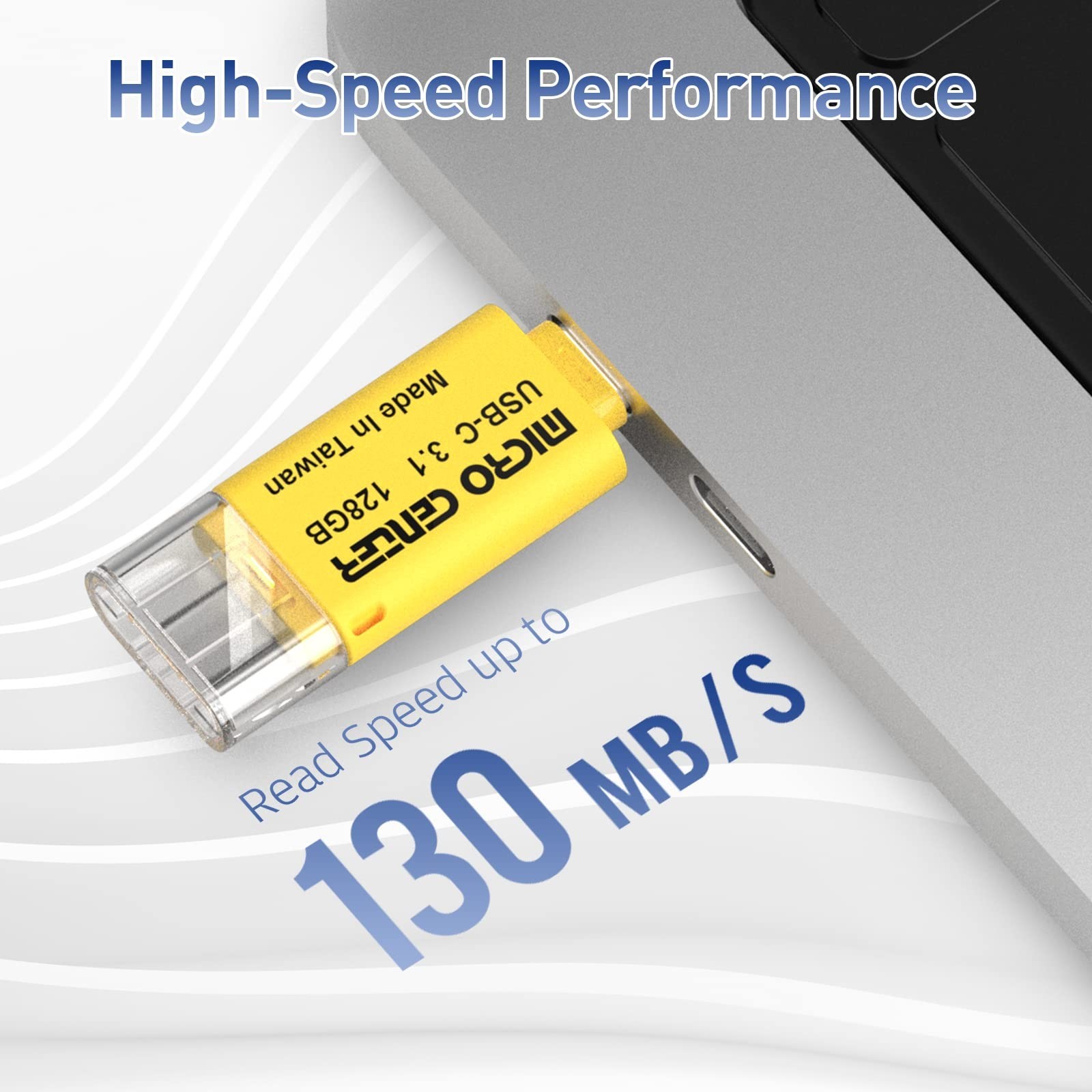 INLAND Micro Center Super Speed 2 Pack 128GB Type-C USB 3.0/USB 3.1 Gen 1 Min…