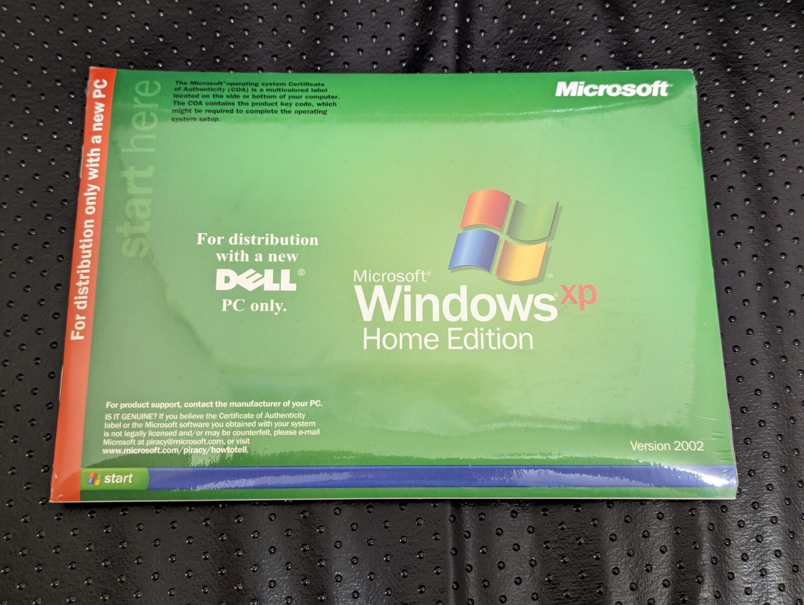 Factory Sealed! Windows XP Home Edition 2002 + Dell Support Package And Software