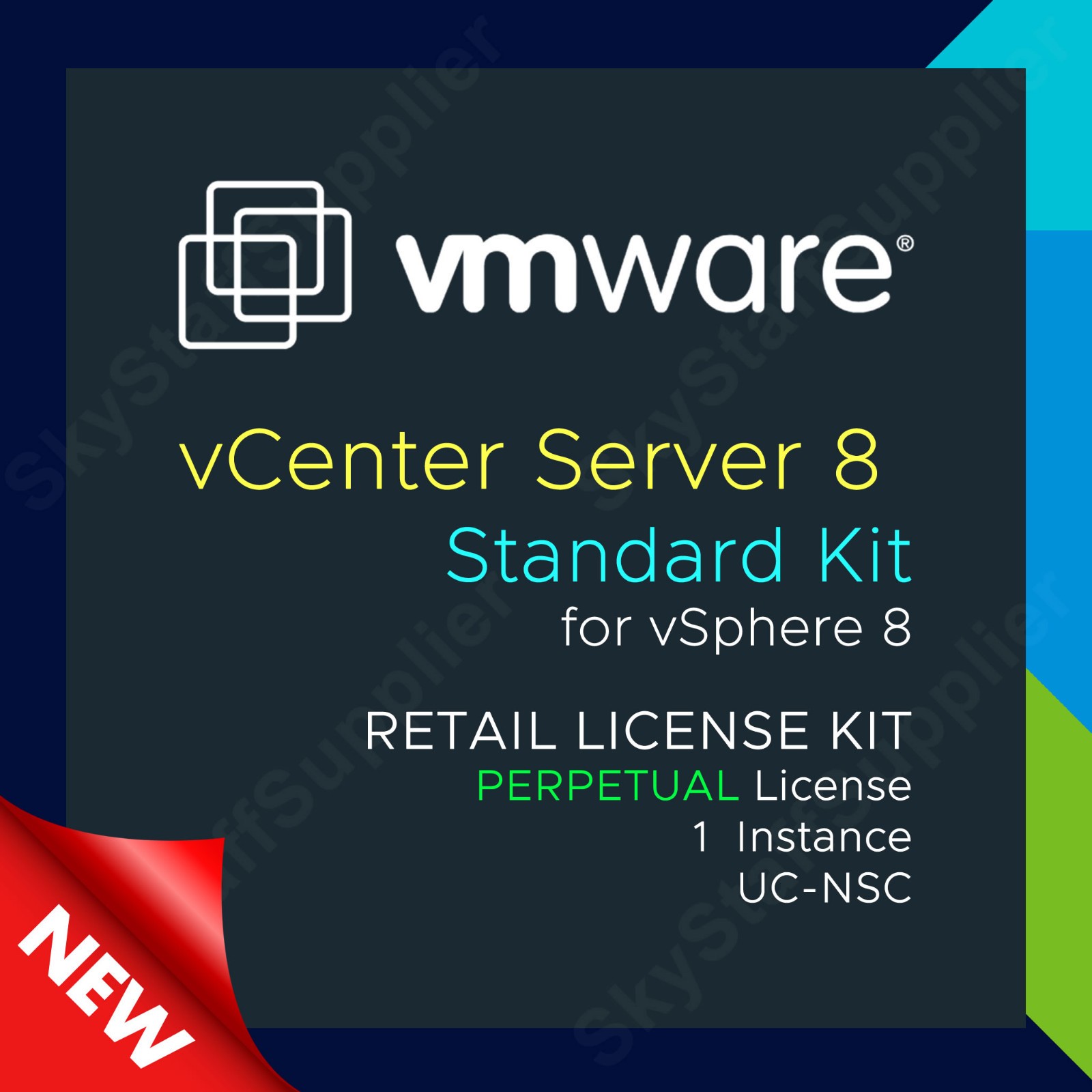 vCenter Server Standard 8 for vSphere v8 – Perpetual License UC NSC RETAIL PACK