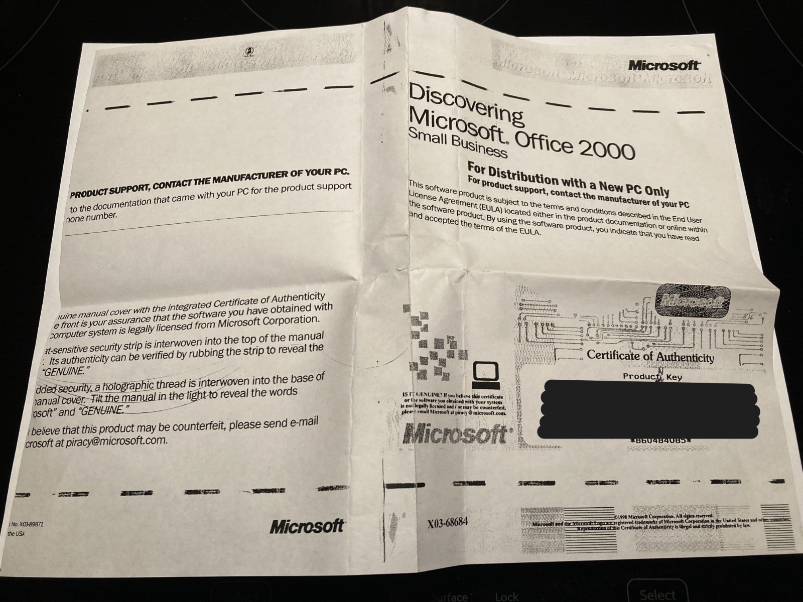 Microsoft Windows 2000 Professional OEM & Office Small Business CD Kit Read Desc