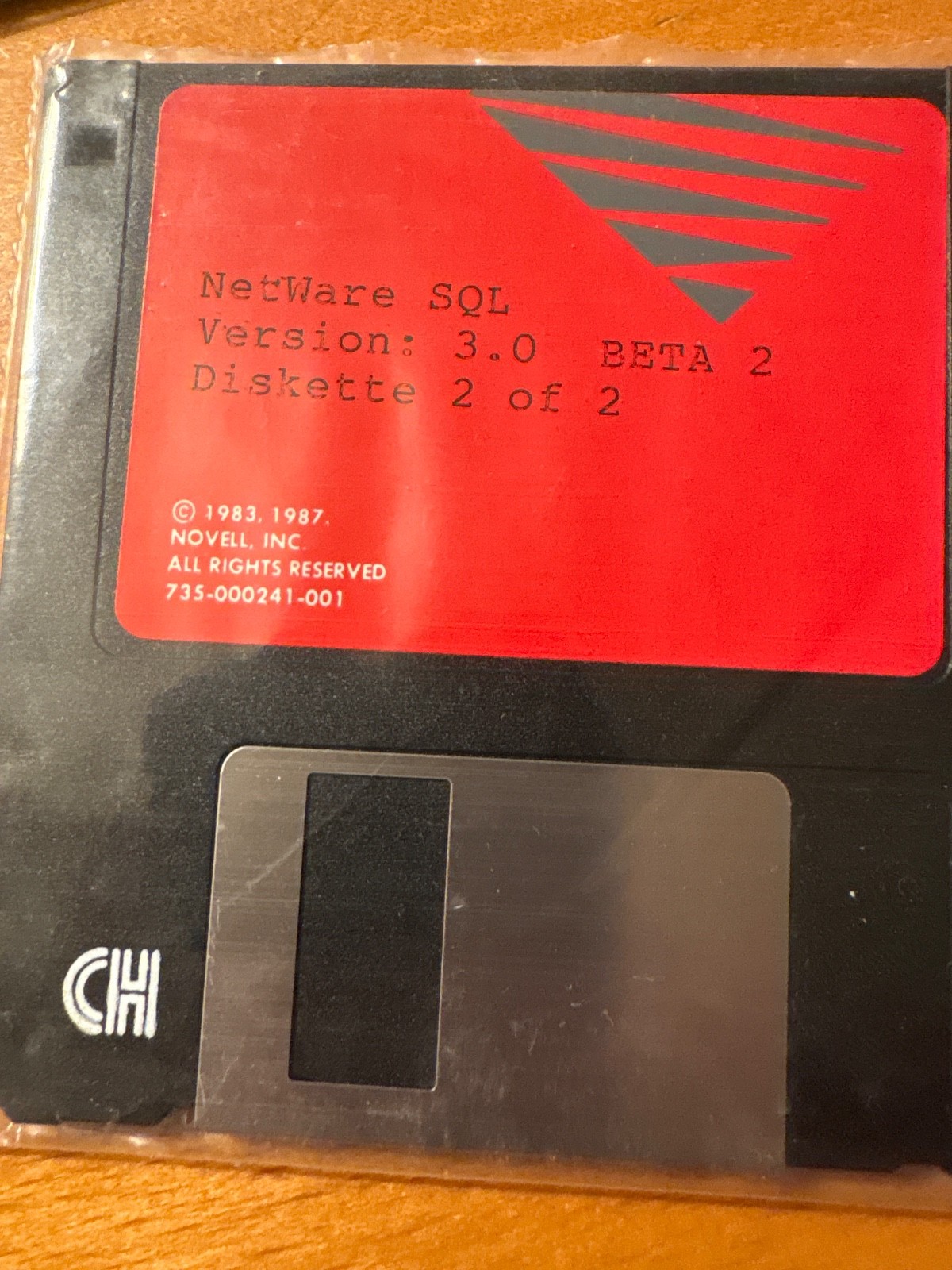 Rare NEW Novell Netware SQL Version 3.0 Beta 2 . 2Disks.