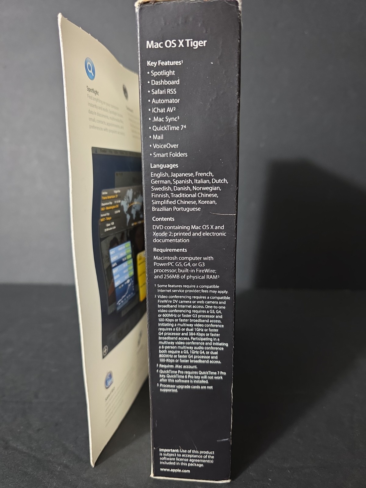 Apple Mac OS X 10.4 Tiger Full Version for Mac M9639ZA New Sealed NIB *Read*