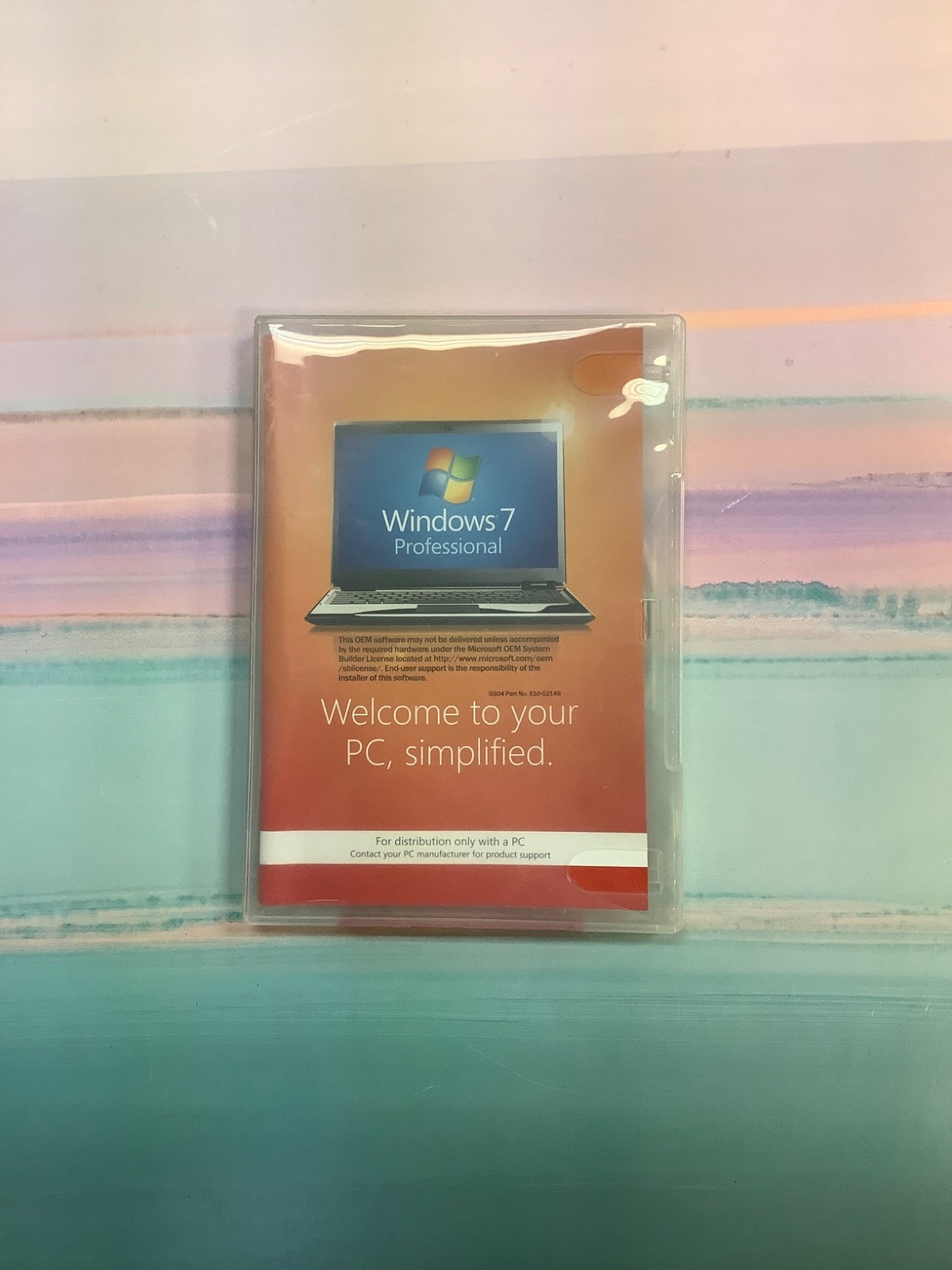 Windows 7 Professional 64-Bit Software SP 1 *No Product Key* Disc Only FQC-00765