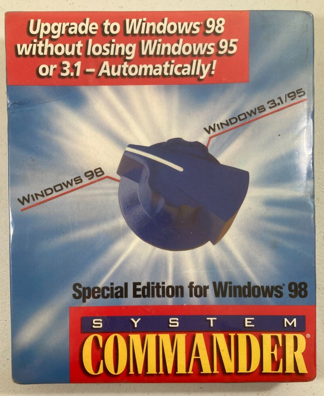 SYSTEM COMMANDER Special Edition for Windows 98 Upgrade from Win 95 3.1 NEW NOS