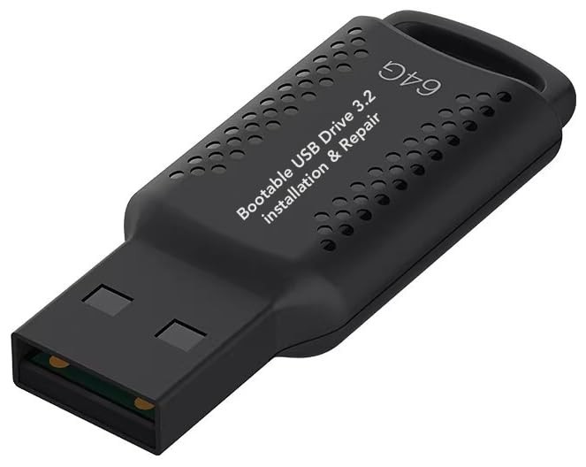 64GB Bootable USB Drive 3.2 for Windows 11/10/8.1/7, WinPE, Password Reset, UEFI