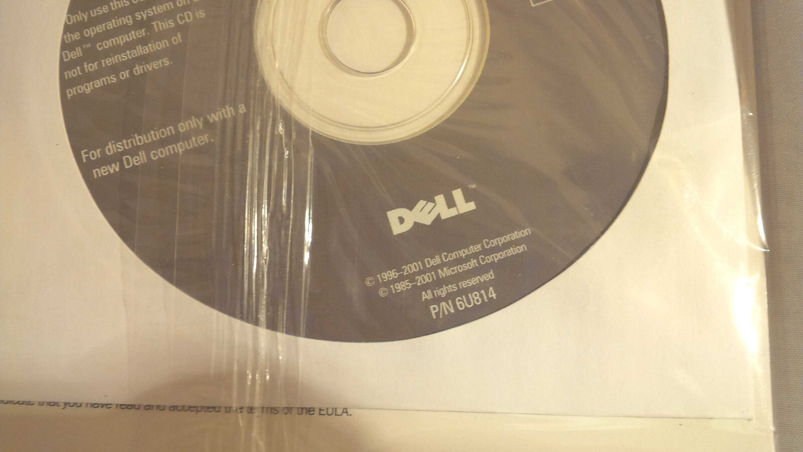 14 NEW Dell XP Professional Reinstallation CD 6U814 – SEALED!