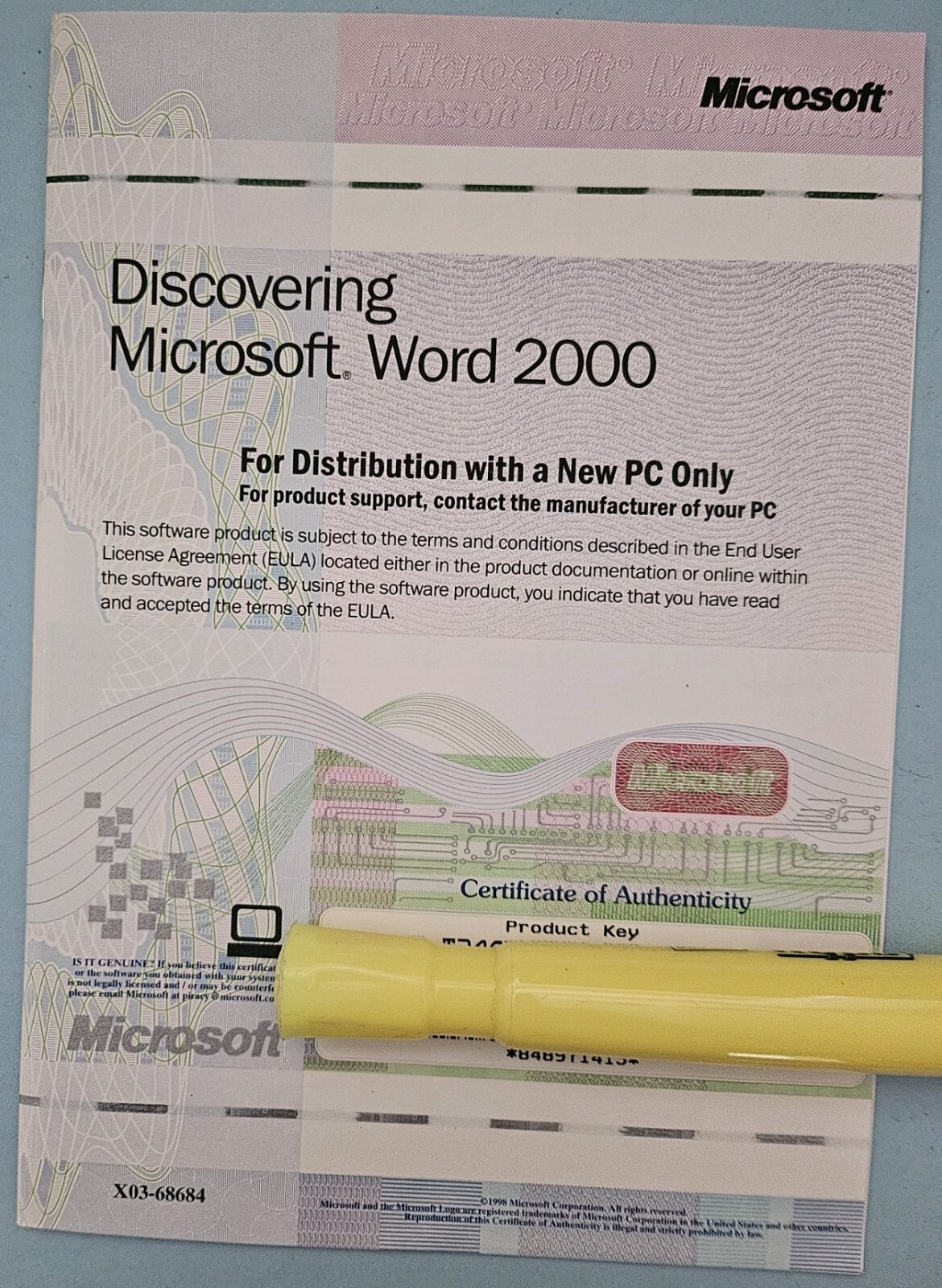 Dell Dimension L Series CD Software with MS Word Windows 98 Fax Software