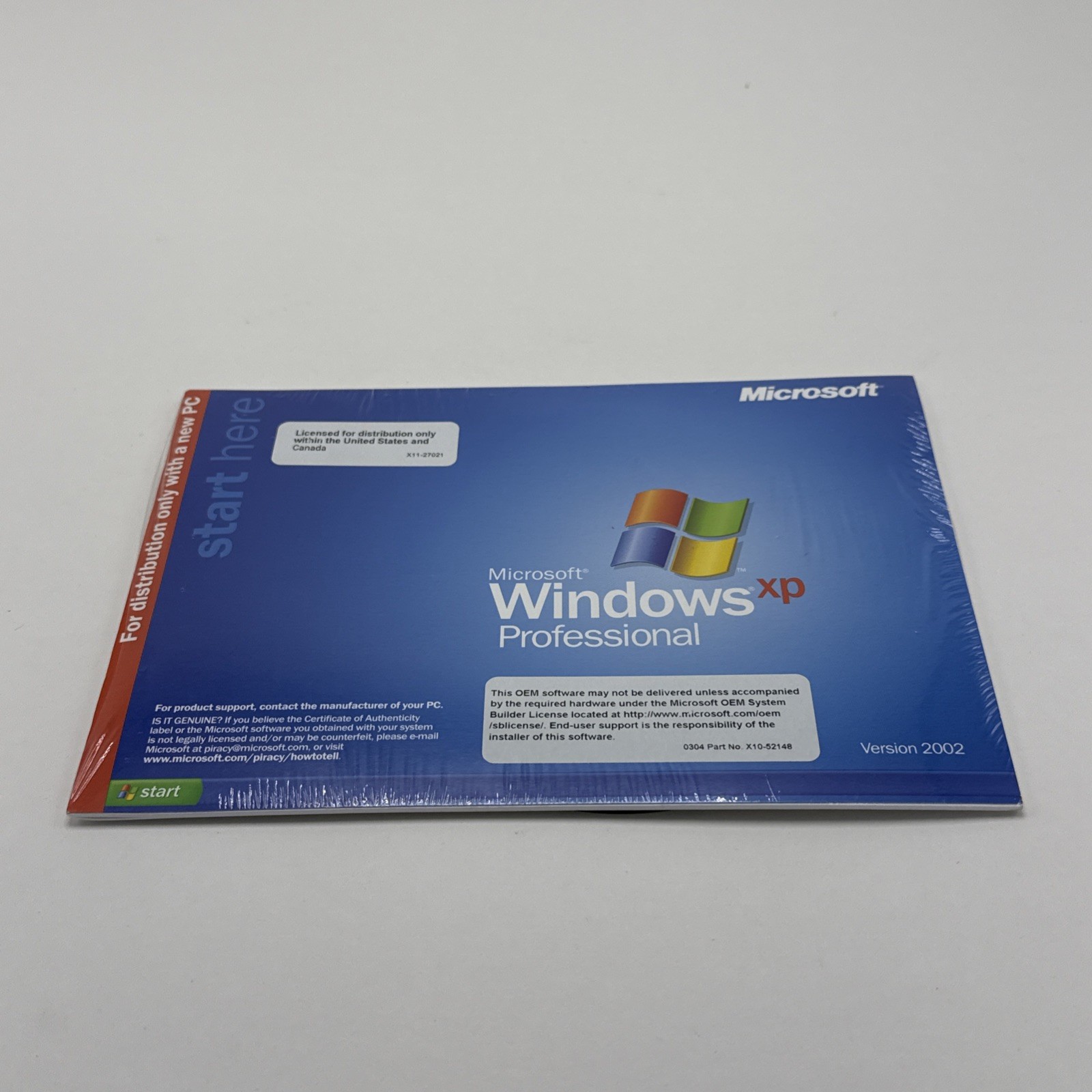MICROSOFT WINDOWS XP PROFESSIONAL UPGRADE 2002 SP2 CIB W/KEY