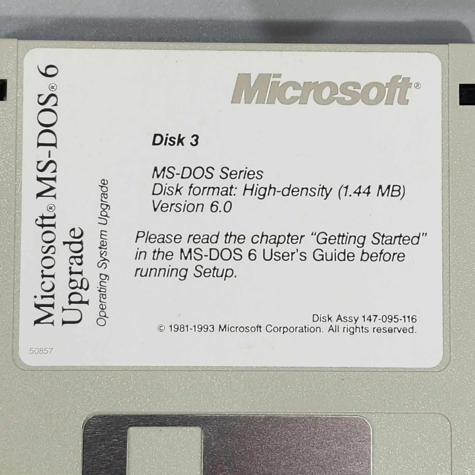 Microsoft MS DOS 6 and 6.22 Upgrade VTG Operating System Software 3.5 Disks Plus
