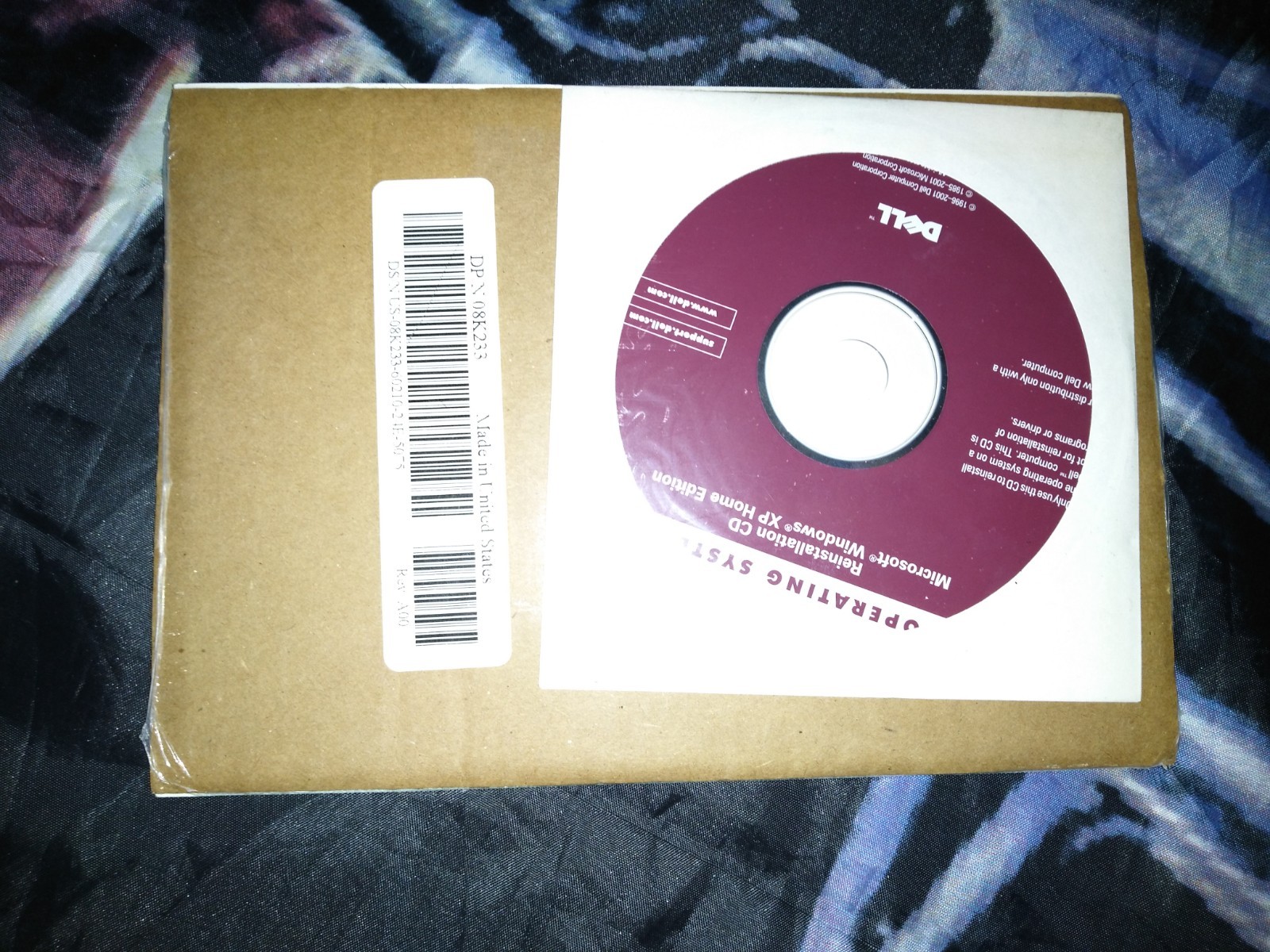 Microsoft Windows XP Home Version 2002 Reinstallation Cd Works With Dell PC