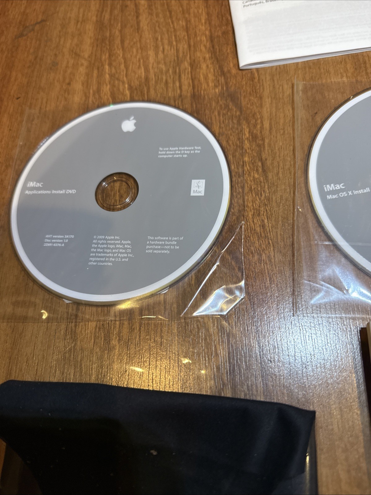 Macintosh iMac OS X 10.5.6 Install & Applications DVD OEM + Cloth, Stickers 2009