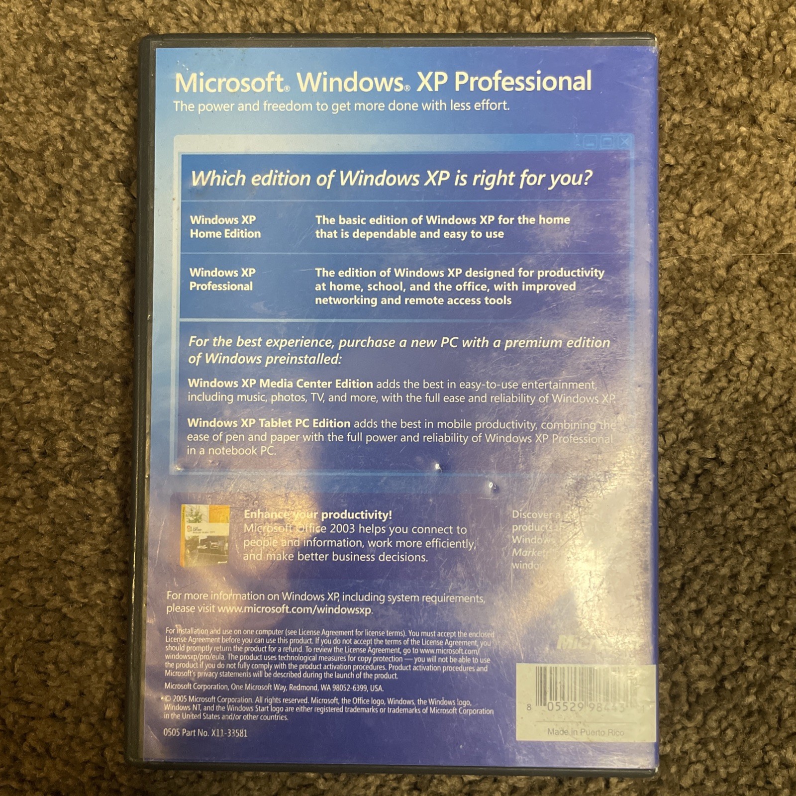 WINDOWS XP PROFESSIONAL UPGRADE Services Kit