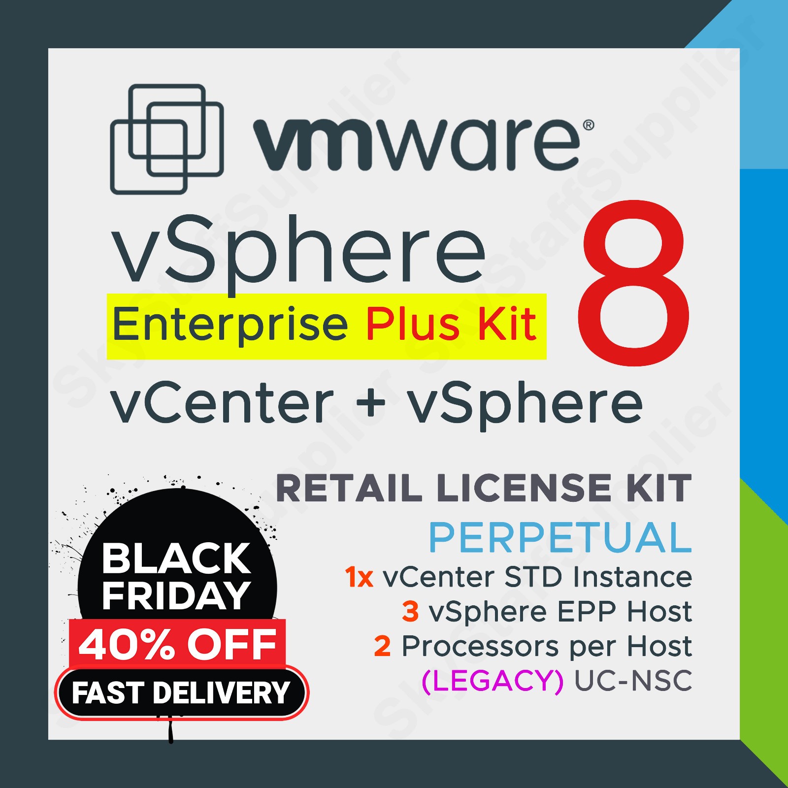 Vmware vSphere v. 8 ENTERPRISE Plus BUNDLE KIT vCenter STD + 3 Host vSphere EP