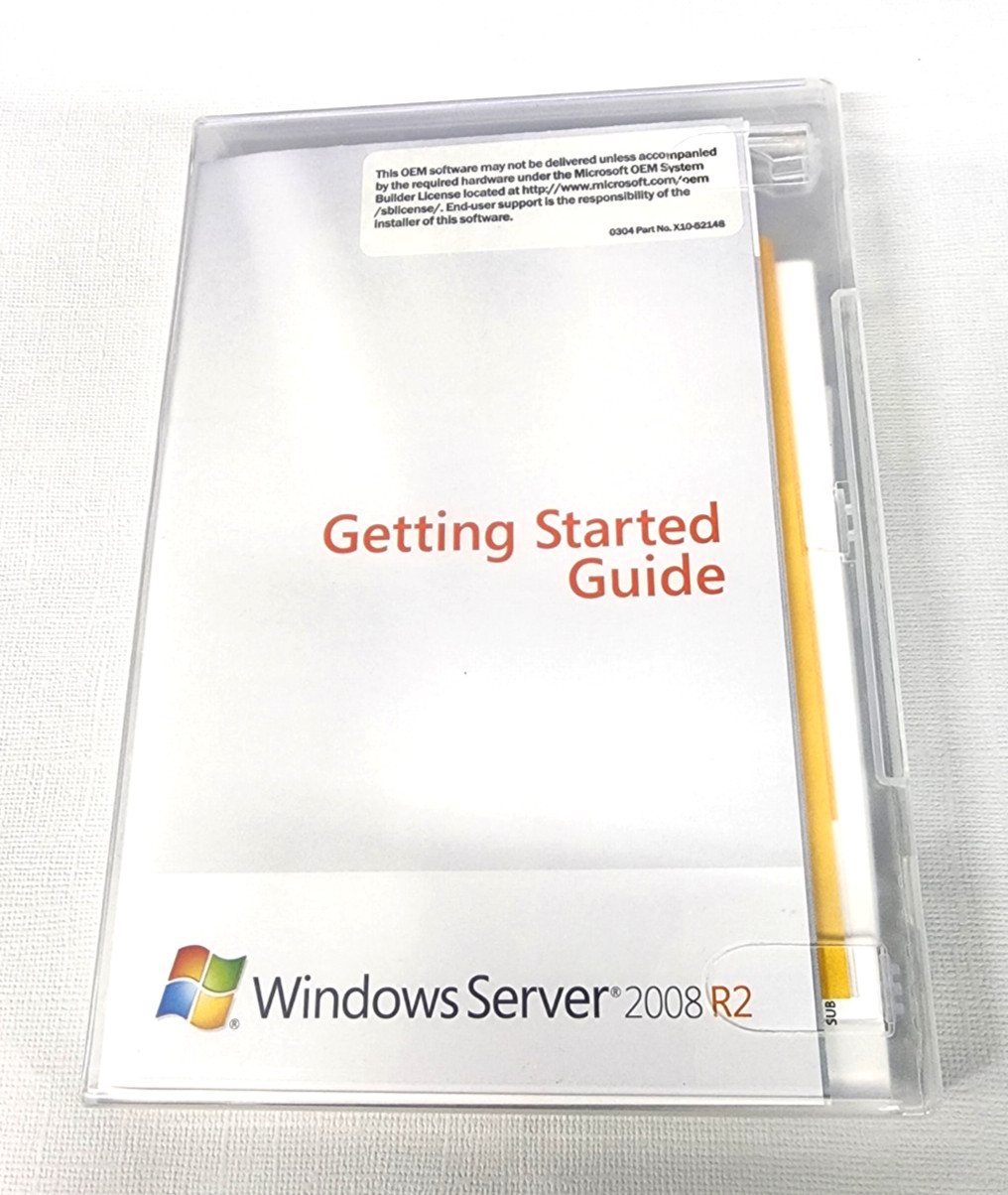 Microsoft Windows Server 2008 R2 Standard SP1 x64 OEM DVD Media | No Key Code