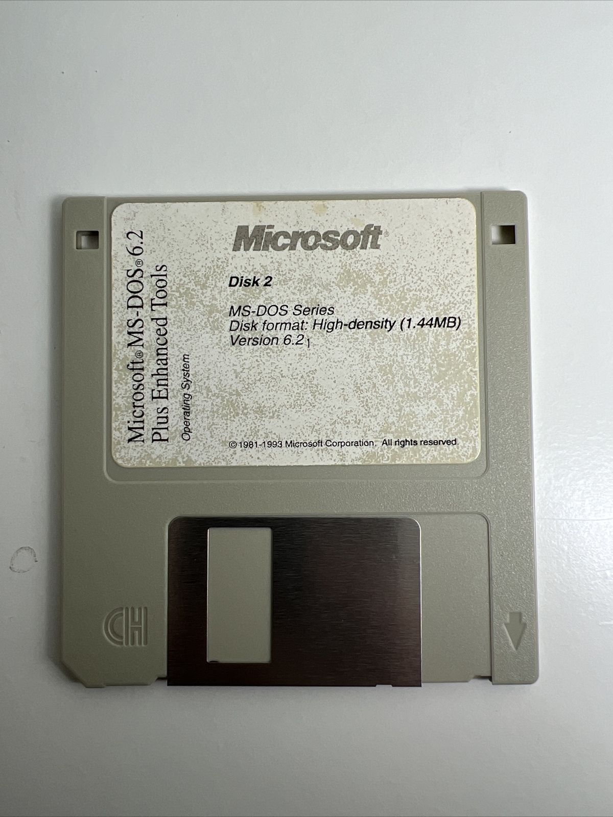 Microsoft MS-DOS•6.2Plus Enhanced ToolsOperating System, 3.5 Disks 1,2, and 3.