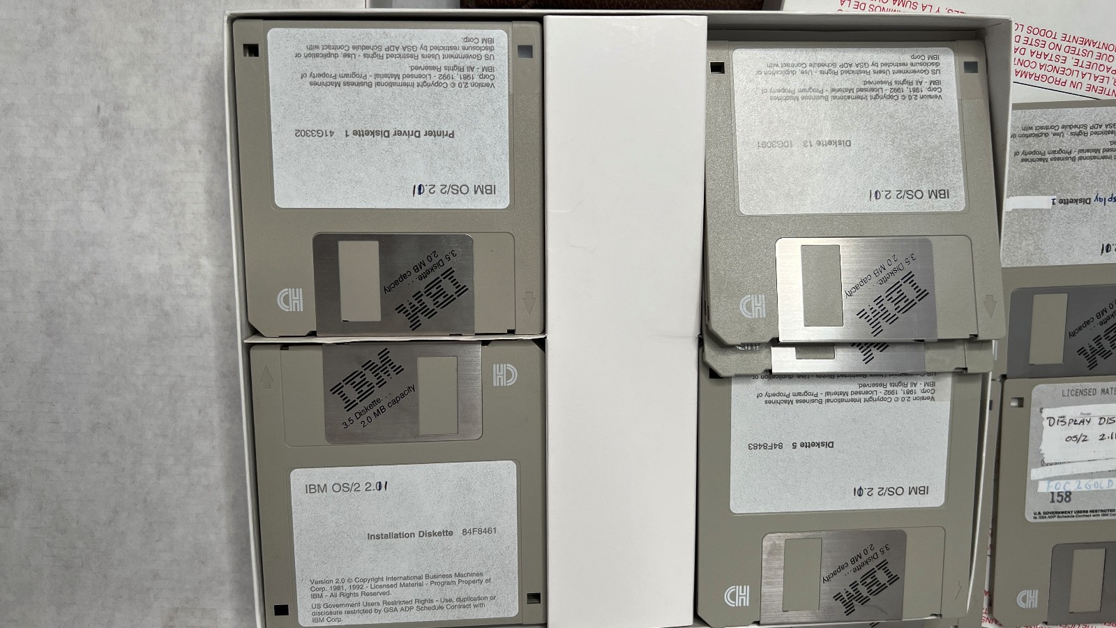 IBM OS/2 1992 Version 2.1 3.5 inch Complete Installation Diskettes and mauals