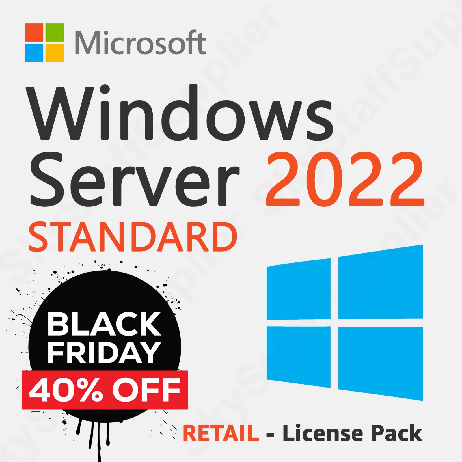 Windows Server 2022 x64 Bit STANDARD 24 CORE License Key + 10 ACCESS CALs