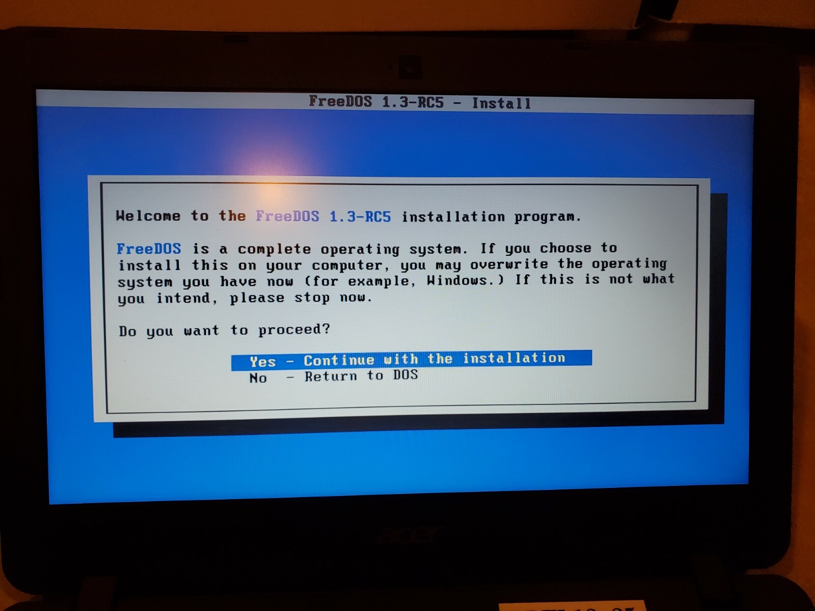 FreeDOS 1.3 RC5 Bootable or Installable MS DOS Compatible OS 4G USB Stick