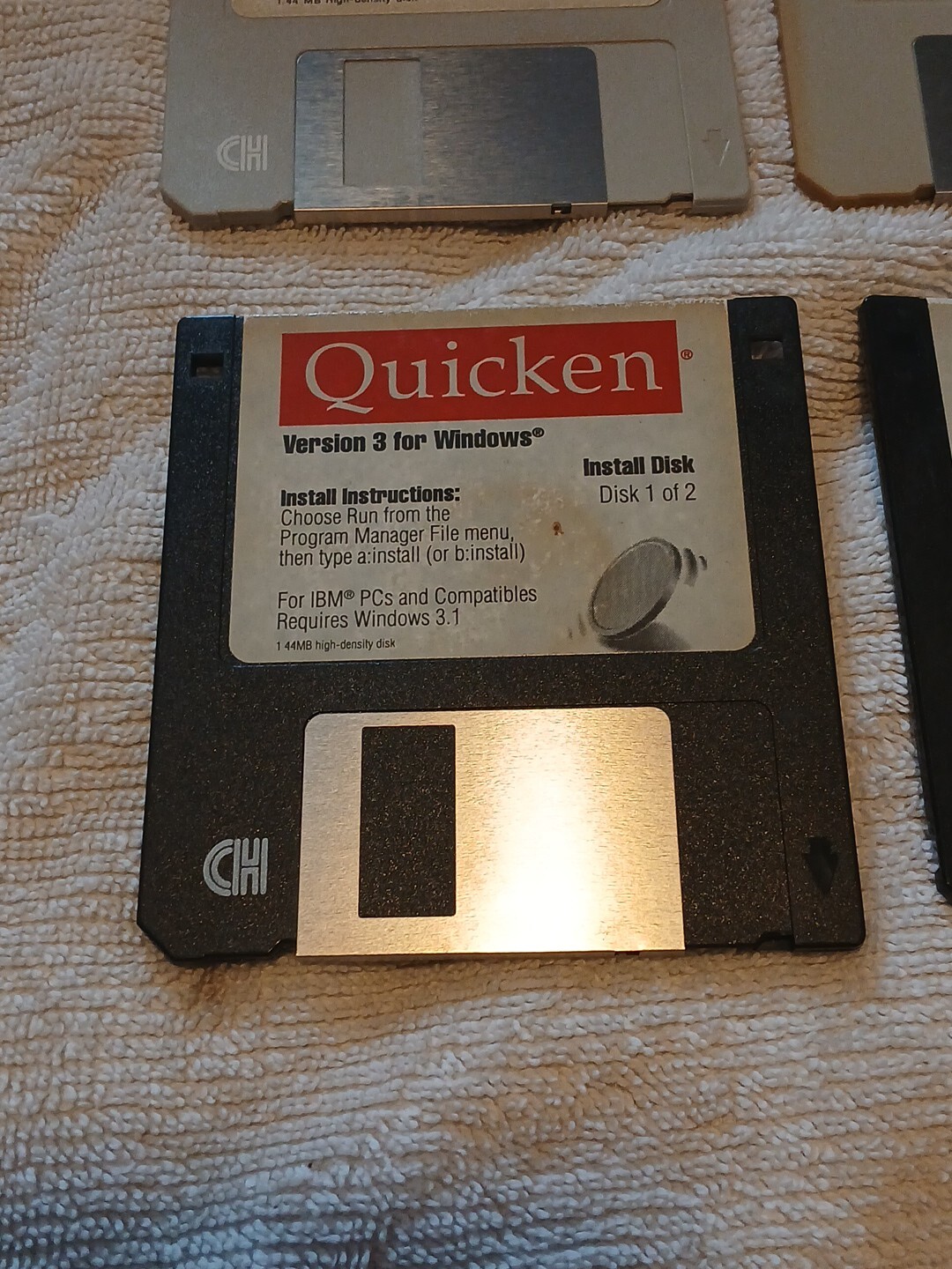 Vintage Quicken Deluxe For Windows 3.5 Floppy Disks Random Disk Lot Of 8