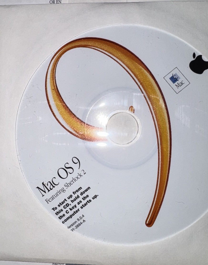 Mac OS 9.0.4 Featuring iTools Install Disc Complete with Original Box