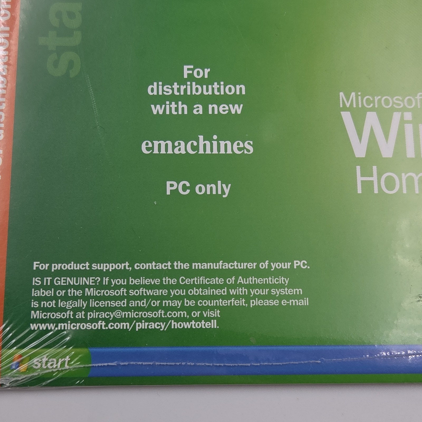 Microsoft Windows XP Home Edition Version 2002 New Sealed