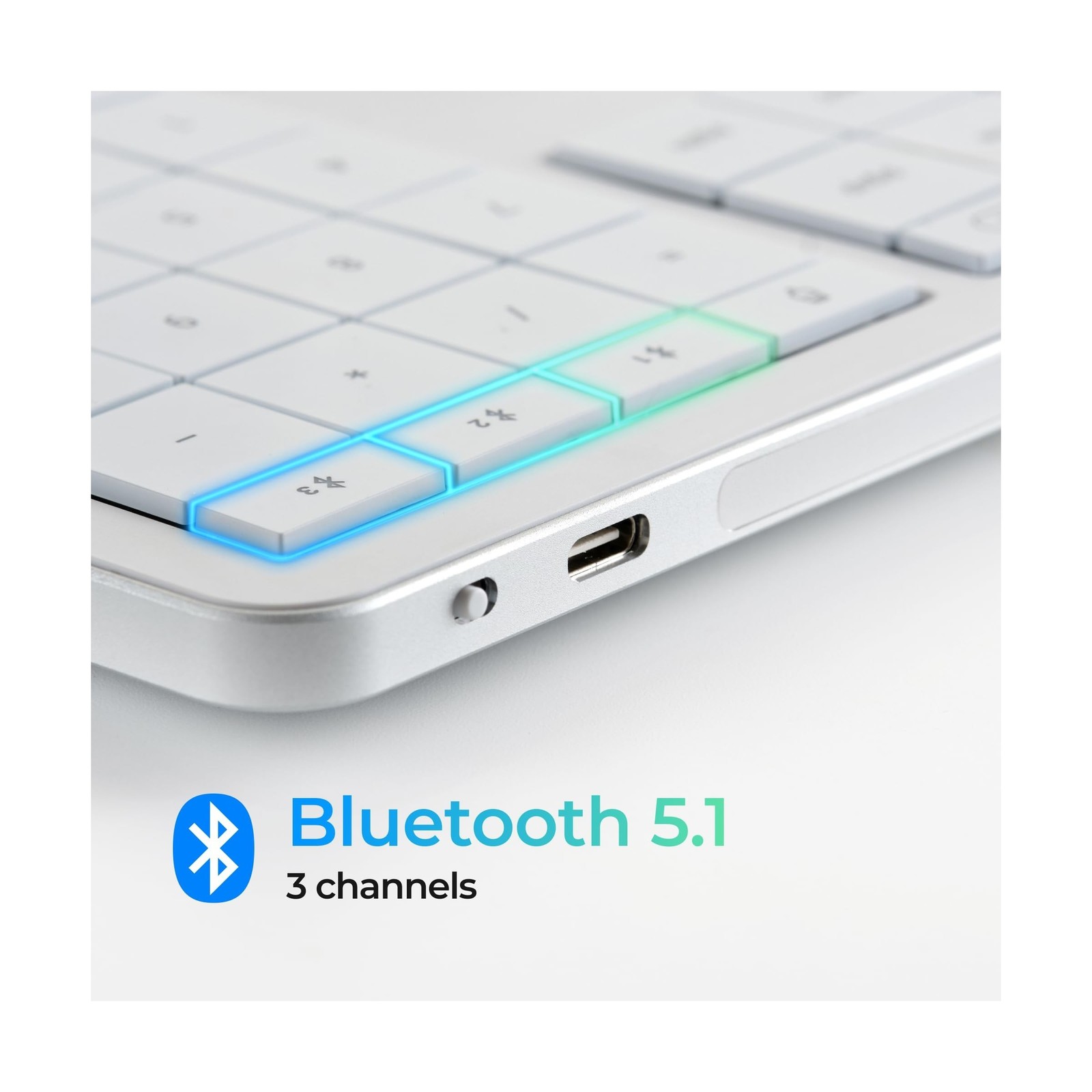 CLVX 1 Mac | Touch On Keys & Gestures AI Keyboard | Bluetooth & USB-C | Low P…