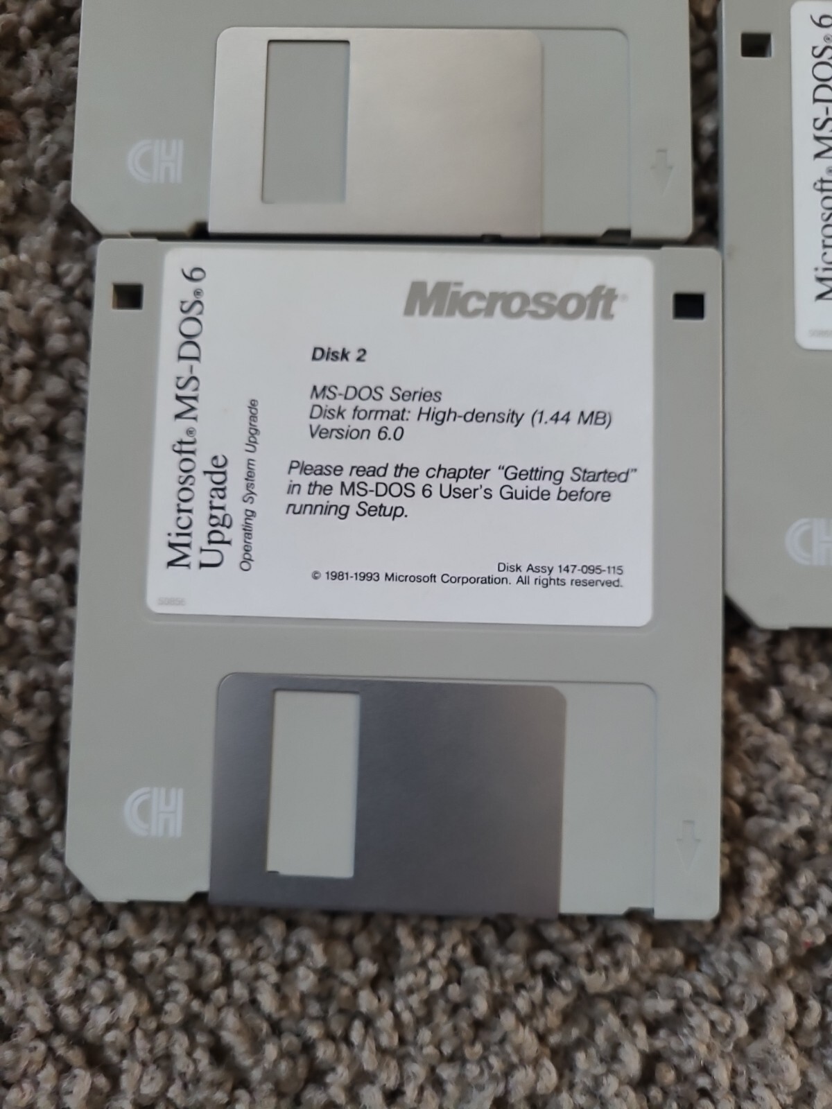Microsoft MS-DOS 6 Upgrade 3.5 Floppy Discs+DOS 6.2 Setup [4.2]