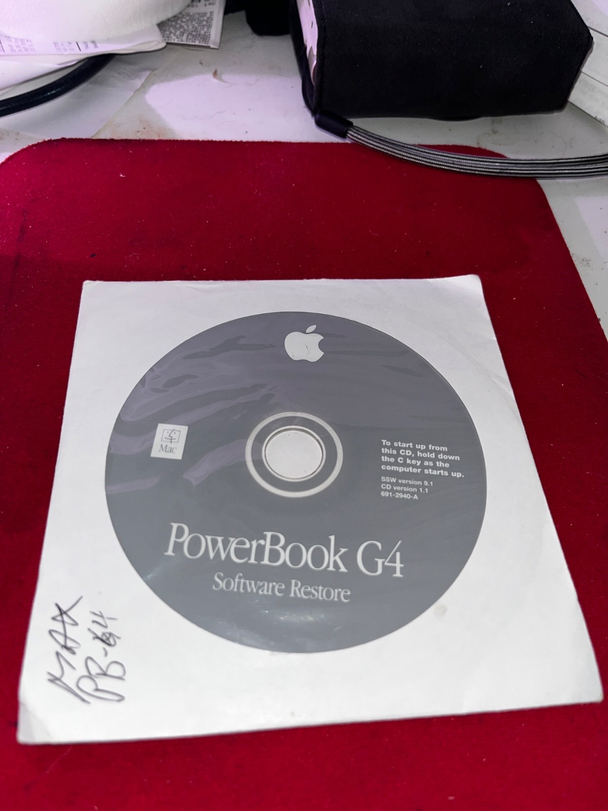 Apple Powerbook G4 Software Install Disc w/ Restore Disk / Mac OS v 9.1