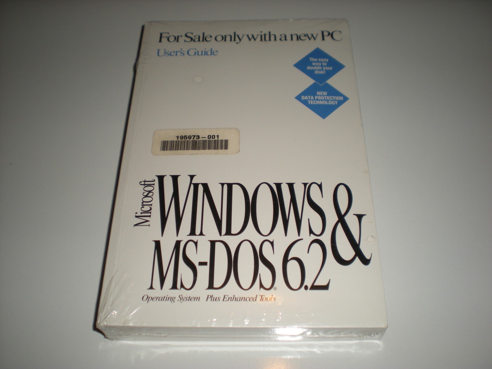 Microsoft MS-Dos 6.2 with Windows 3.1 license pak & manual. No disks. Genuine