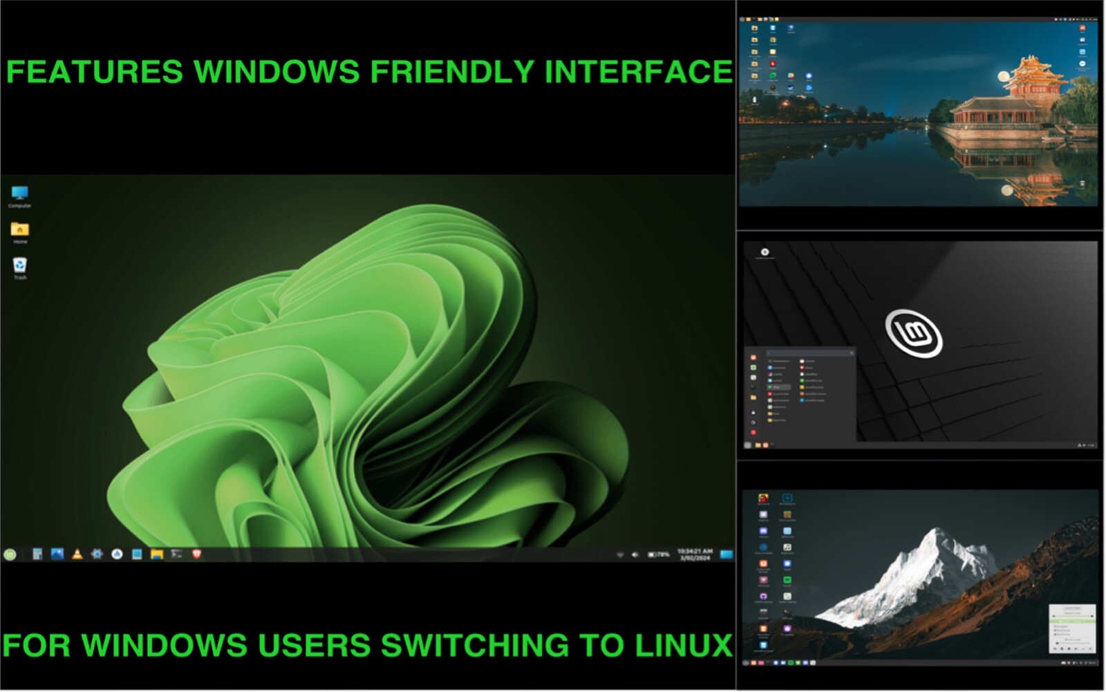 Linux Mint 22 Live USB Installer 64-Bit Version Wilma Cinnamon