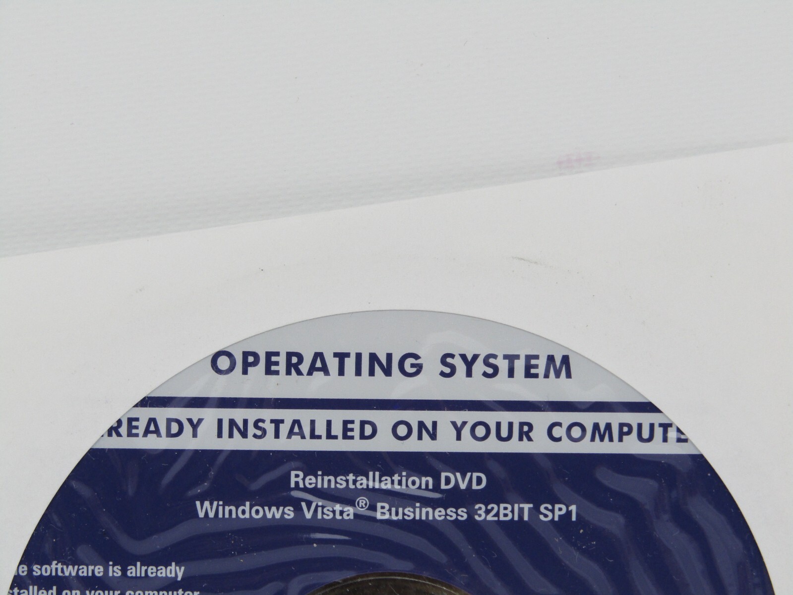 Dell Microsoft Windows Vista Business 32BIT SP1 Reinstallation DVD