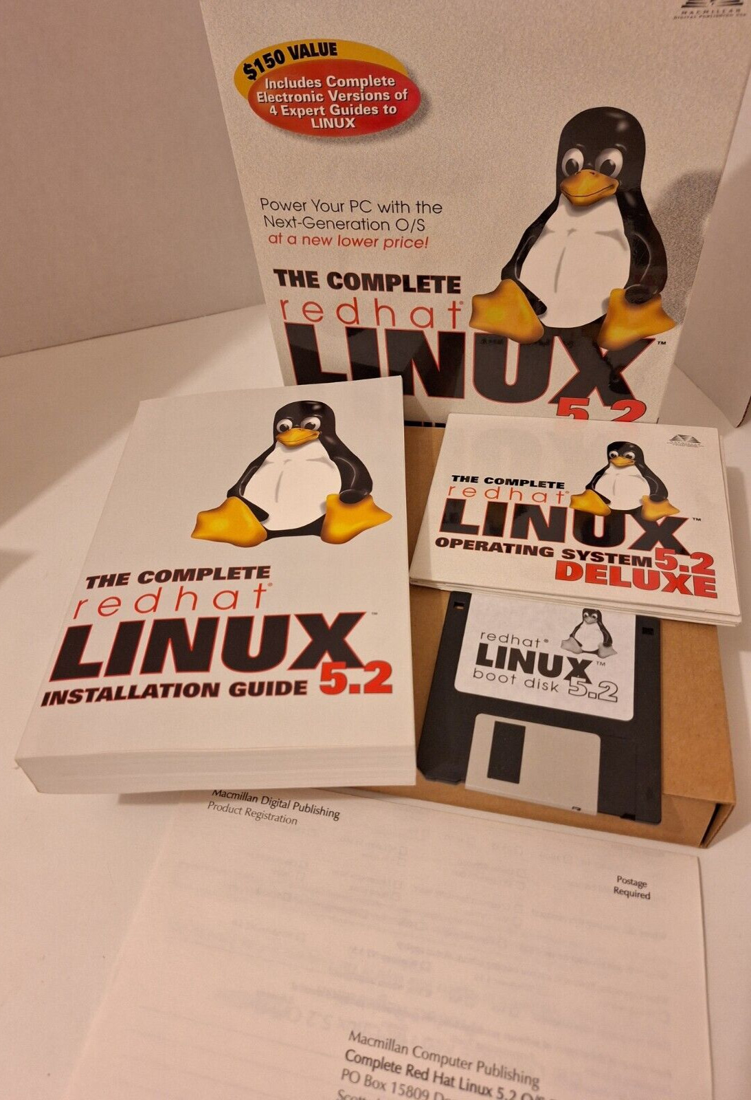 Linux 5.2 The Complete Redhat Operating System Deluxe Secure Server 3 CD Book