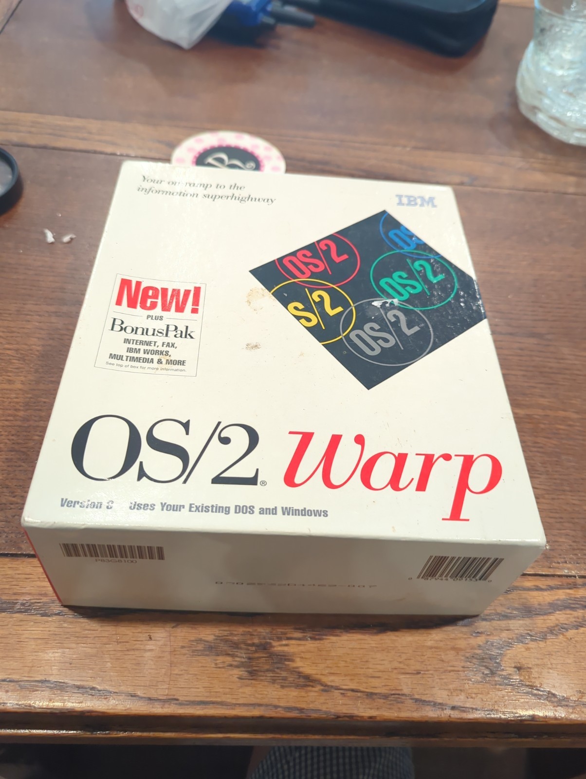 OS/2 Warp V3 + BonusPak – Red Spine Box – 3.5” Floppy Disks