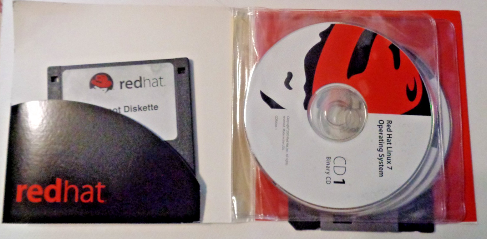 Red Hat Linux 7 Operating System Deluxe Workstation CD ROM – Open Box