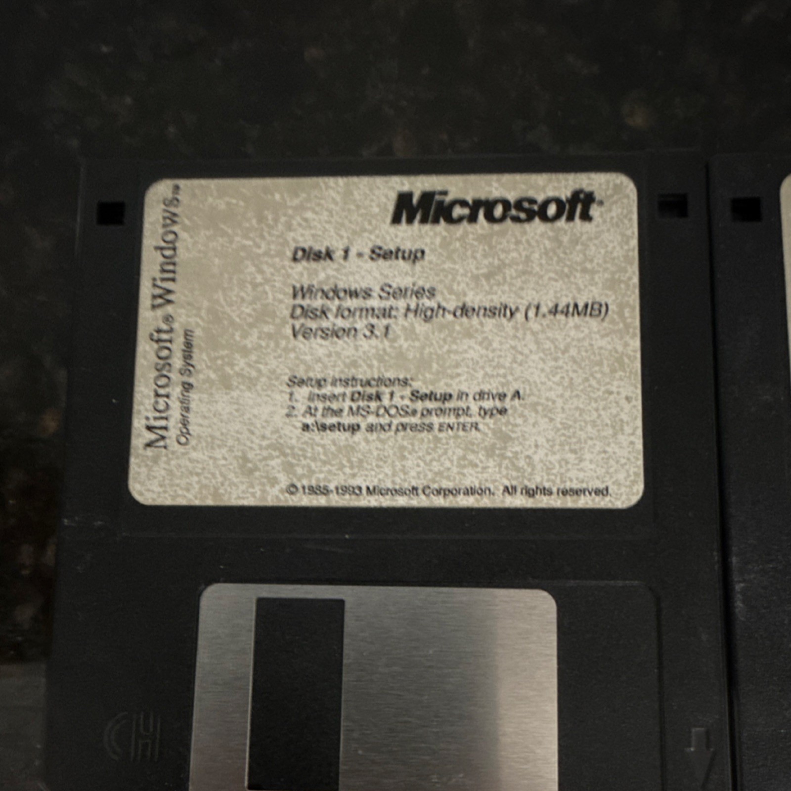 Microsoft Windows 3.1 Operating System 3.5″ Floppy Disk Set English