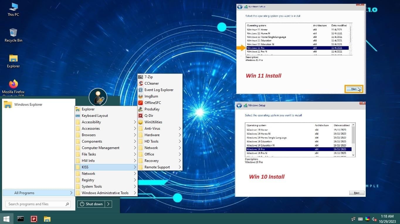Bootable USB for Install & Reinstall Window 10 and Window 11 with Install Key…