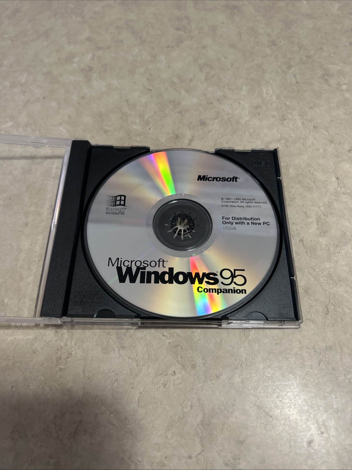 Windows 95 Companion Disc CD 1995 VTG Software